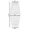Uniquewise Bamboo Cylinder Floor Vase-Handcrafted Tall Decorative Vase-Ideal for Dining Room, Living Room, 27.5", Black QI003245.BK - alternate 5